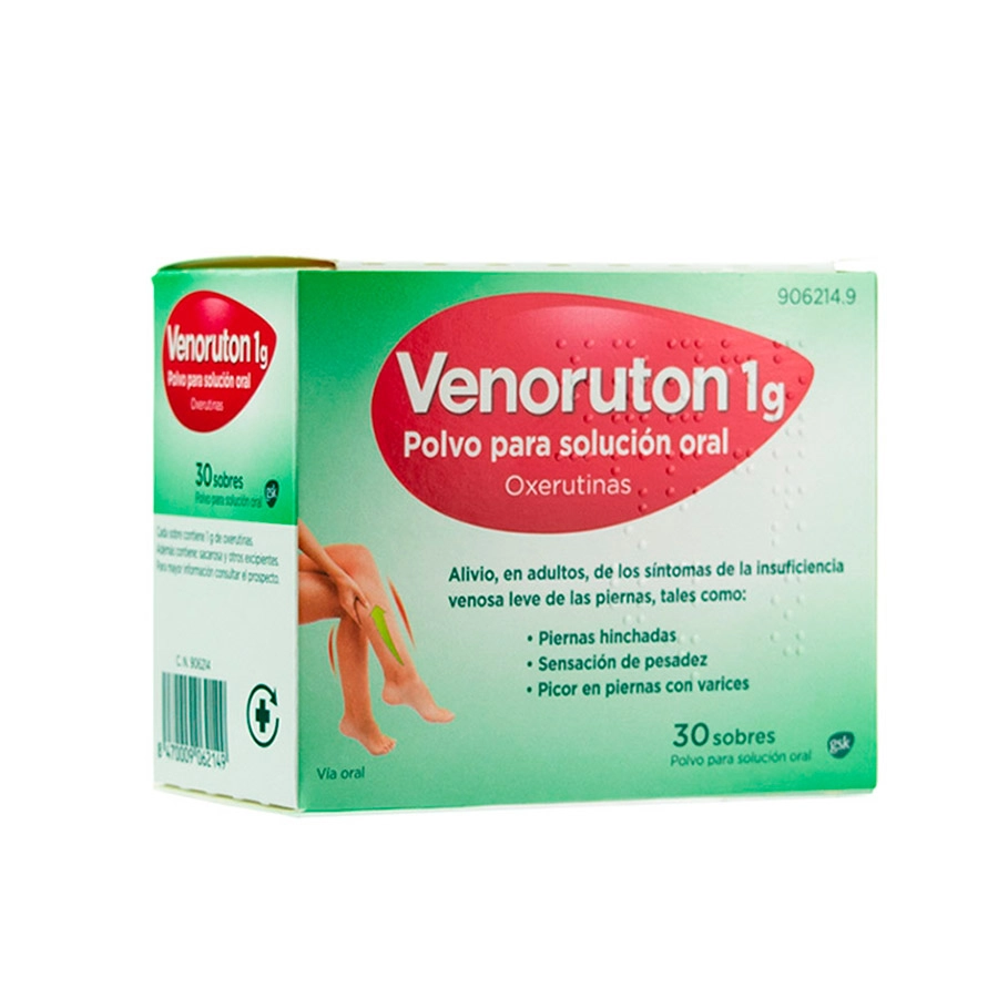 VENORUTON OXERUTINAS 1 G 30 SOBRES POLVO PARA SOLUCION ORAL