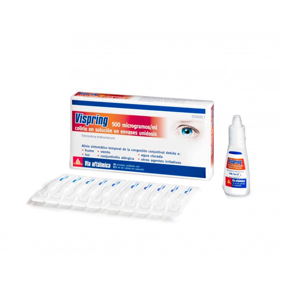 VISPRING 500 MICROGRAMOS/ML COLIRIO EN SOLUCION 10 MONODOSIS 0,5 ML
