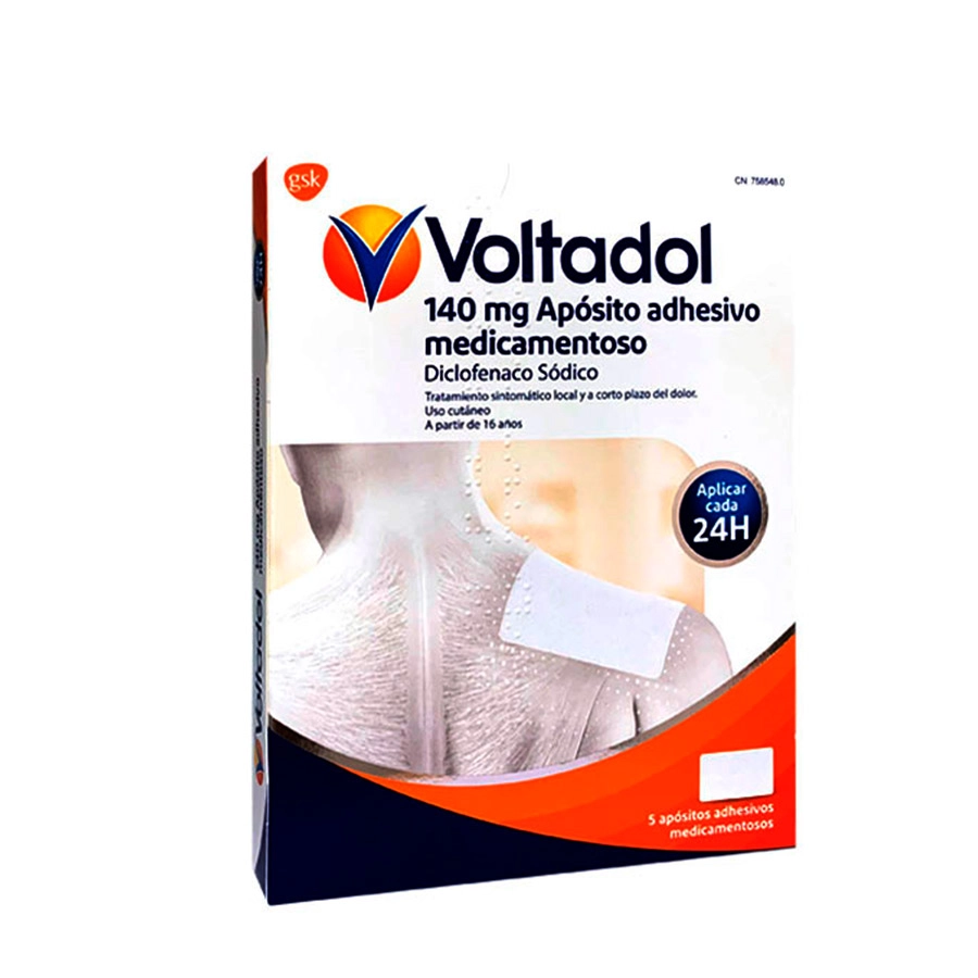 VOLTADOL 140 MG 5 APOSITOS ADHESIVOS MEDICAMENTOSOS