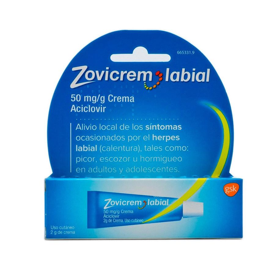 ZOVICREM LABIAL 50 MG/G CREMA 1 TUBO 2 G